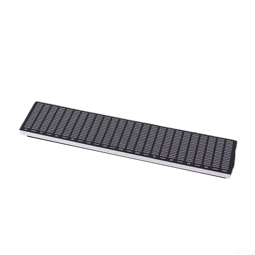 ReachMall Barra luminosa reattiva al suono con microfono Lampada ritmica musicale 25 cm audio per analizzatore di spettro per luci da palcoscenico per feste a casa nero