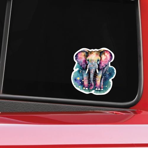 Autocollants galaxie éléphant et chat imperméables pour gourde - 3