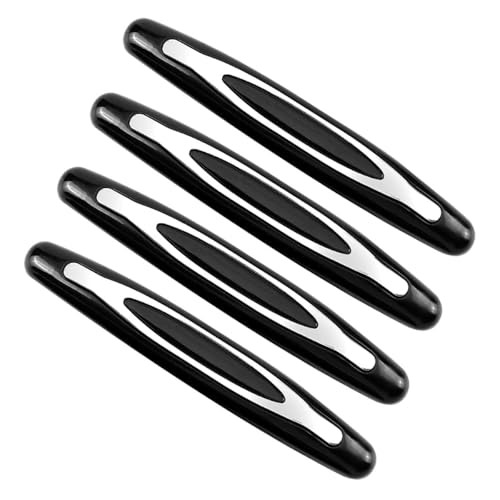 Image of Lotsdonxia 4-Pack Car Door Edge Protectors Shock-Absorbing Bumper Strips for Enhanced Anti-Collision and Scratch Resistance (Black)