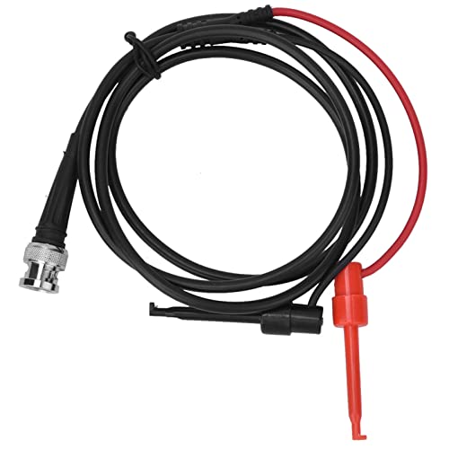 BNC Test Leads Q9 Male Plug to Dual Test Hook Test Lead Line Oscilloscope Probe Test Leads for Oscilloscope Vehicle Maintenance