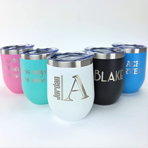 Wine tumbler monogram Outlet