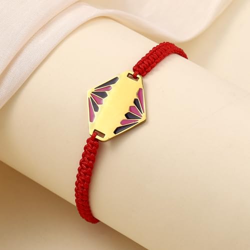Image of Salty Rakhi for Brother & Bhaiya Bhabhi | Wrist Band Gift Pack for Sister, Bro, Bhaiya and Bhabhi | Bracelet for Men, Women | Fancy Jewellery Combo Gifts | Gift for Rakshabandhan | Traditional Rakhi Gift