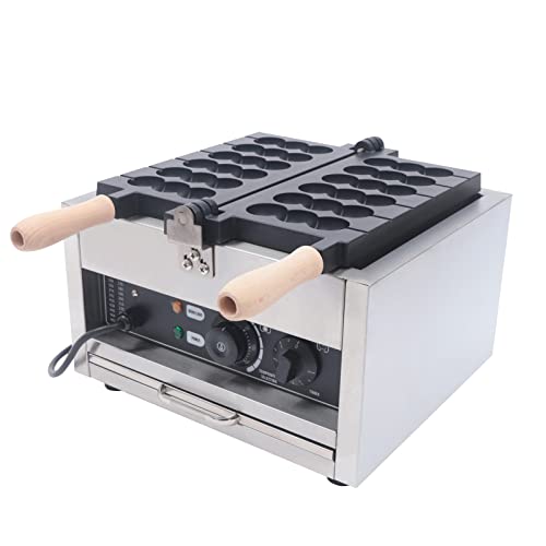 HZOPUTLH Commercial Electric Bubble Skewer Waffle Ball Machine, 6-Grid Nonstick Skewer Bubble Waffle Maker with Time and Temperature Control, Round Ball Waffle Maker for Restaurant, Home