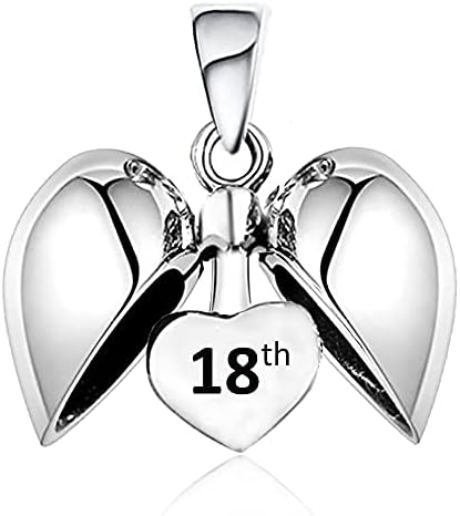 16, 18, 21, 30, 40, 50, 60 Heart Charm S925 Sterling Silver - Gift boxed