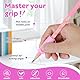 Tumurup 8 Stück Schreibhilfe für Stift Kinder - Stifthalter Kinder Hilfe Schreibhilfe Stifthaltung Silikon Ergonomische Stift Hilfe Rechtshänder oder Linkshänder