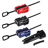 CATZUM 4-teiliges Burst Spinner X String Launcher Set, Battle Spinner Starter Kit, kompatibel mit Spinnern der X-Serie (3 Launcher + 1 Griff)