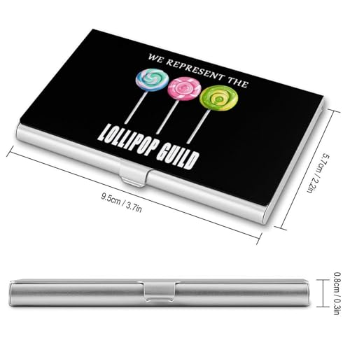 We Represent The Lollipop Business Card Case Pocket Card Holder Slim Card Wallet for Men Women2