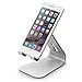 elago M2 Stand [Silver] - [Premium Aluminum][Angled for Video Calls][Cable Management] - for all iPhones, Galaxy, and other Smartphones