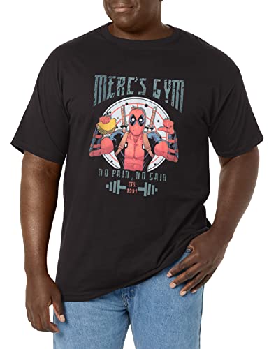 T-Shirt Deadpool Marvel pour Homme : Vêtement de Sport et Musculation Noir