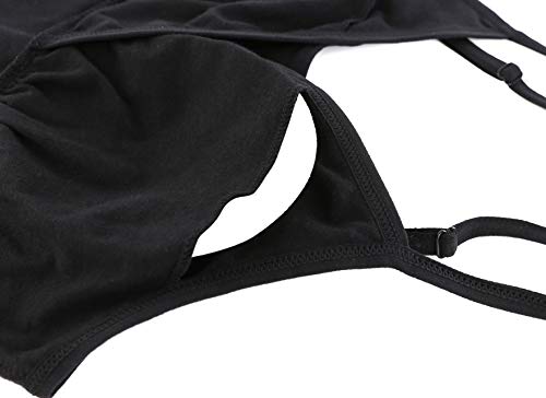 Zumiy Pregnancy Breastfeeding Top, Maternity Nursing Tank Tops Seamless Cotton Basic Vest Sleeping Breastfeeding Bra #TOP4