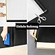OXSHHGF Möbel-Klebefolie Schwarz Matt 40 cm x 2 m Möbelfolie Selbstklebende Deko-Folie für Küche, Tisch, Schrank, Fensterbank, Küchenfronten Schrankfolie Tischfolie Holzfolie schwarz