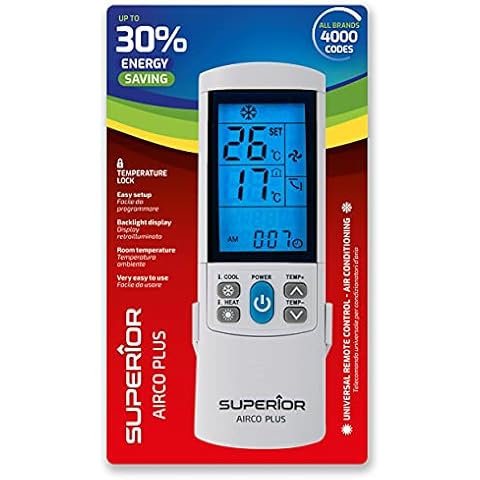 Control remoto universal Superior Electronics AirCo Plus para acondicionadores de aire Cover