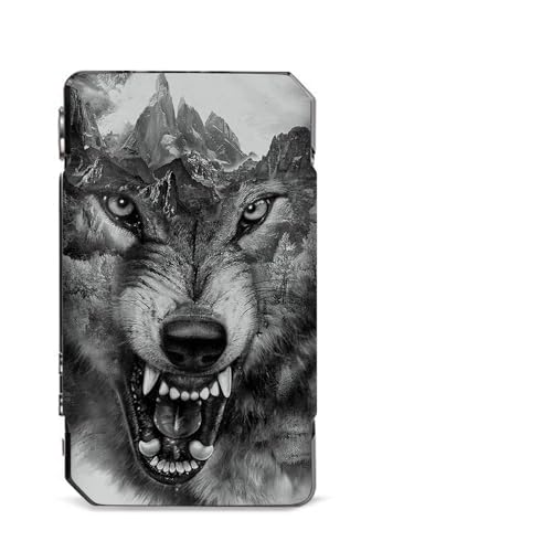 Angry Wolf Growling Mountains VooPoo Drag 2 Skin
