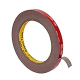 3M Double Sided Tape Heavy Duty,16FT Length, 0.39 Inch Width for Car, LED Strip Lights, Home Decor, Office Decor