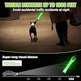 Funmo LED-Leuchtbänder für Haustiere, USB Aufladbar Sicherheits LED Leuchthalsband Hunde mit Klettverschluss, Einfach an Halsband Leine und Geschirr zu Befestigen, Wasserdicht LeuchtendNacht Outdoor