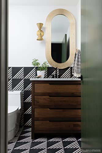 Bedrosians Vivace Matte Porcelain Floor & Wall Tile 9\" x 9\", Roads Caviar (20-Pack, 10.87 SF)