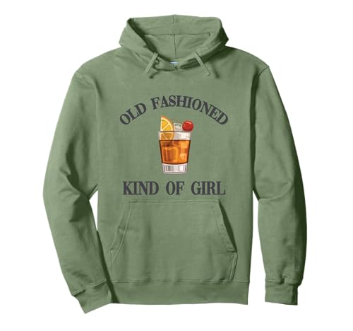 Old Fashioned Girl Cute Bourbon Women Pullover Hoodie