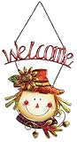 Sunset Vista Designs Harvest Blessings Scarecrow Welcome Sign
