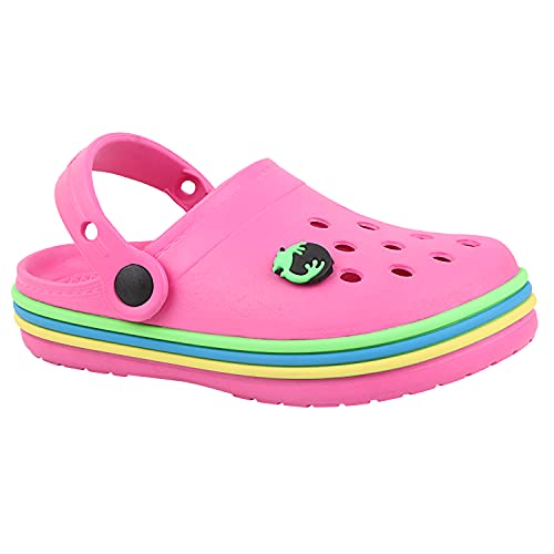 Neoz Unisex Fuchisia Clog-1 Kids UK (Rainbow) (B09832Y5GJ) Amazon Price History, Amazon Price Tracker