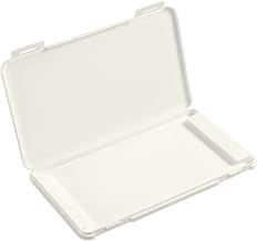 TBOC Case Keep Masks – Rectangular Box [White] Storage Masks Organizer Portable Hard Plastic for Mask Disposable Lightweight and Reusable to Protect From Dirt and Dust