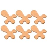 Veemoon 6 Stück Pack Kleine Holzkreuze aus Naturbelassenem Holz Tragbare Kleiner Gebetskreuze für Meditation und Wanddekoration