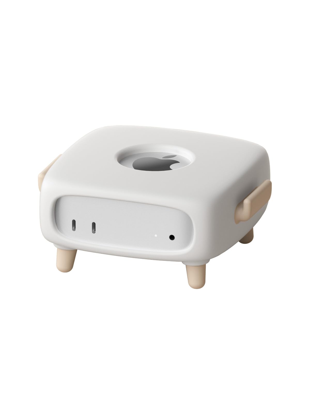 Hagibis Silicone Protective Case for Mac Mini M4 / M4 Pro 2024, Soft Protective Cover Stand Holder Shockproof Anti-Scratch Shell Dustproof Desk Stand Cute