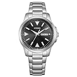 [シチズン] 腕時計 シチズン コレクション 光発電エコ・ドライブ デイ＆デイト3針 防水 夜光 シンプル 黒 国内正規品 BM8180-62E メンズ シルバー