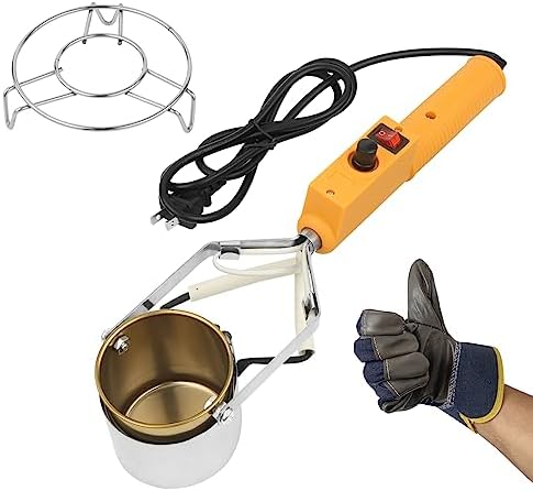 Lead Melting Pot, Lead Melting Pot for Fishing & Bullets Molds Kit. Electric Melting Pot for Lead,Crucibles for Melting Metal，Suitable for Fishing Weight Molds & Metal Pendant 、DIY（300W）