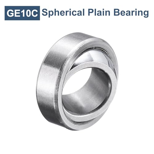 QUARKZMAN 4Stk GE10C Radialgelenklager 10mmx19mmx6mm Lagerstahl Vorgeschmiertes Radialgelenklager Leises Schwenklager ABEC-3 Präzision