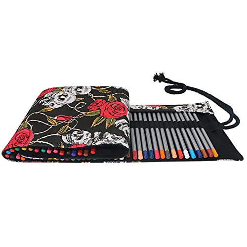 Große Stifttasche, 72 Lápices de Colores en estuche, Estuche Lapices dibujo profesional para Adultos y Niños Ideal para Colorear, Herramientas de dibujo y Caja de lápiz (Lápices de colores no inc Cover