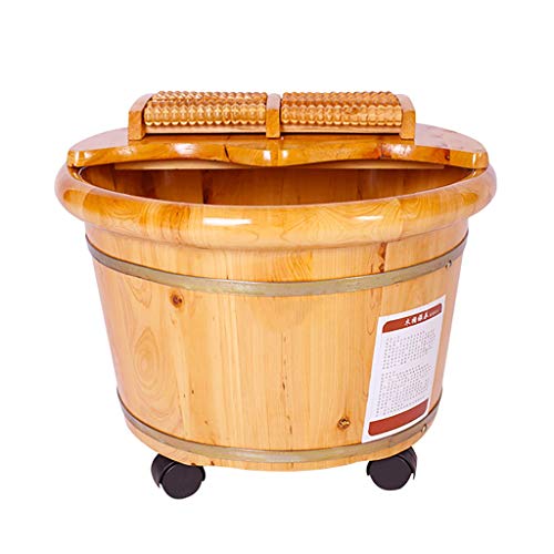 Katzowen spa de pies en madera con ruedas miniatura 1
