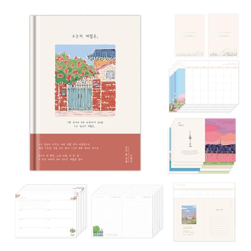 ���m���C�N �\�E�� : �����̃V�[�Y�� 6���� �n�[�h�J�o�[�_�C�A���[, �� - Seoul : Today's Season 6-Month Hardcover Diary, Wall, ���t�Ȃ� �A�J�f�~�b�N �T�ԁ����ԃv�����i�[