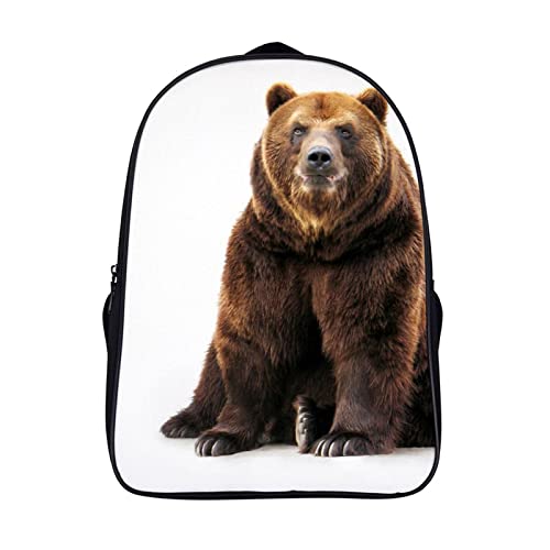 Sac à dos d'école pour enfants Bear Fashion grand cartable et 3D cool backpack solide