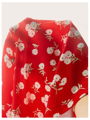 Image of Verdusa Women's Plus Size Floral Summer Dresses Boho Short Sundress Holiday Cami Flowy Dress