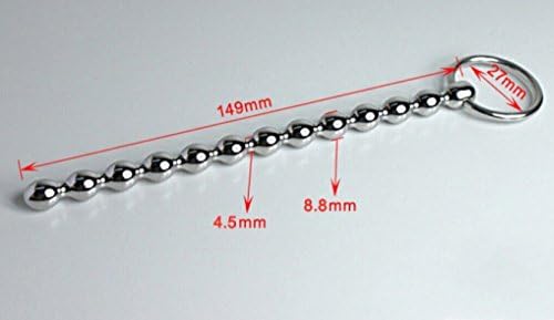 T-explorer Stainless Steel Beads Urethral Plug with Glan Ring