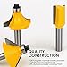 Router Bits Set 1/4 Inch Shank - BAIDETS 15 Pcs Tungsten Carbide Router Bits, Woodwork Tools