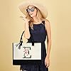 sundee Personalized Initial Canvas Beach Bag, Canvas Tote Bag with Inner Zipper Pocket, Monogrammed Gifts Tote Bag for Wedding, Birthday, Holiday - Letter E #1