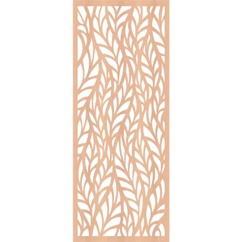 Image of Ortonville Decorative Pierced Fretwork Wood Wall Panels, 11 3 /8 inchW x 29 3 /8 inchH x 3 /8 inchT, Alder