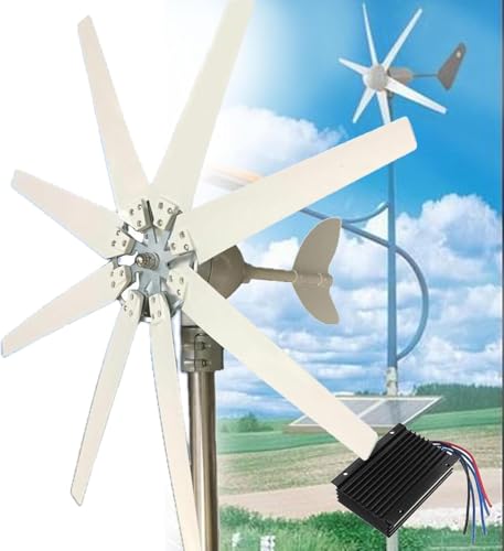 Generador eólico 8000W con controlador híbrido solar para sistemas de energía de 24V