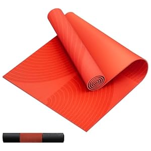 HAPBEAR Extra Large Yoga Mat (84”×30”) – 1/3” Thick Double-Sided PVC Non-Slip Exercise Mat with High Rebound Cushioning, Dual-Side Usable for Home Gym, Yoga, Pilates & Workouts -Orange