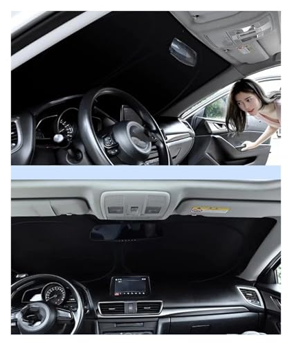 Parasol ventanilla coche plegable con protección UV accesorios parabrisas 7