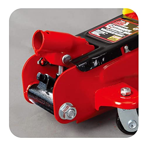 Image of Big RED TAM82012 Torin Hydraulic Trolley Service /Floor Jack with Blow Mold Carrying Storage Case, 2 Ton (4,000 lb) Capacity, Red