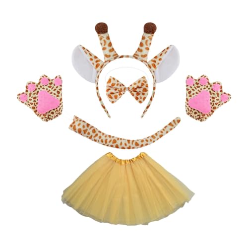 Oshhni Animal Girafe Costume Cosplay Accessoires pour Les Spectacles de Scénario de Déguisement Du Festival, Jaune – vue 7