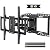 USX MOUNT UL Listed Heavy Duty TV Wall Mount for 42-97" TVs up to 150lbs with 8" Sliding Design, Ultra-Large TV Mount Bracket for up to 24" Studs with Swivel, Tilt & Leveling, Max VESA 600x400mm