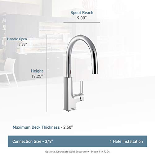 Moen S72308Esrs Sto Motionsense Two-Sensor Touchless One-Handle Pulldown Kitchen Faucet Featuring Reflex, Spot Resist Stainless #TOP2