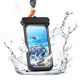 ESR Waterproof Phone Pouch for iPhone 15 Pro Max /14 Pro Max, Underwater Touch Sensitivity, IPX8 Floating Waterproof Cellphone Case with Lanyard, Dry Bag for Snorkeling, Black
