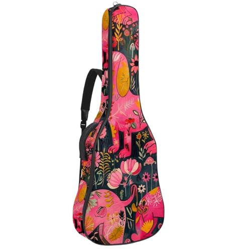 Housse guitare acoustique teckel rose pour exprimer votre passion créative