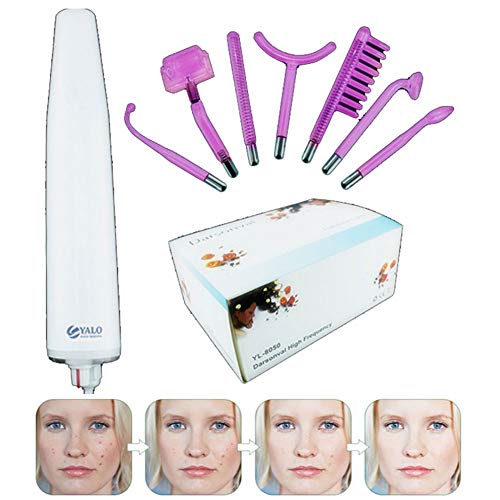 Preisvergleich Produktbild WWWNNUUUX Hochfrequenz Gesichtsmaschine 7 PCS, Elektropathie Instrument Gesichtspflege Beauty Tool, Haarausfall Faltenreduzierung Für Körper Und Gesicht Kosmetisches Gerät(Lila Licht)