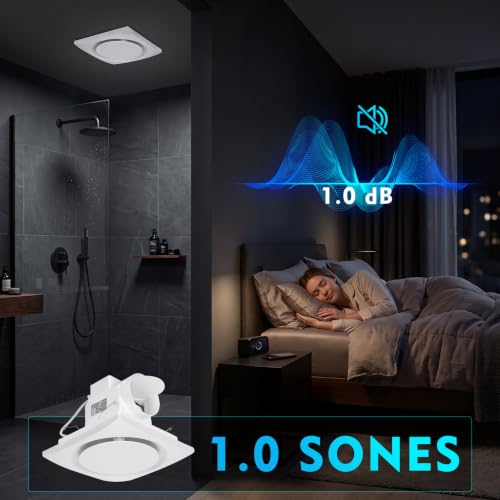 Image of Orsong Bathroom Exhaust Fan 12 inch Panel