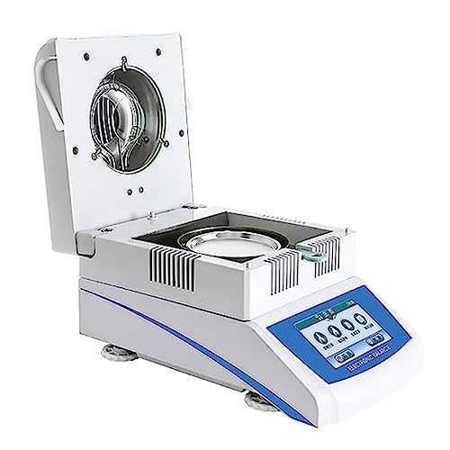 Analizador de humedad de precisión con pantalla táctil, alta legibilidad para pruebas precisas en laboratorios y entornos industriales